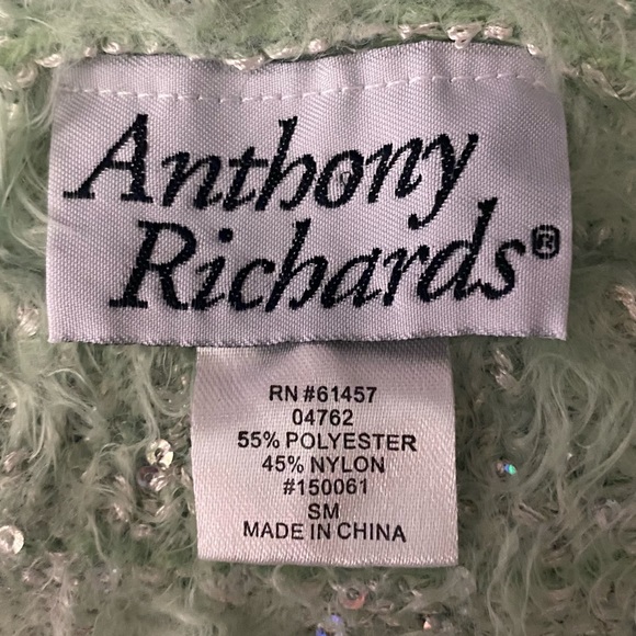 Anthony Richard’s Sweater 💚 Mint Green Shimmery - Picture 12 of 12
